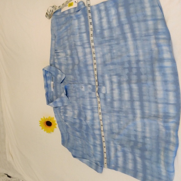 Calvin Klein. Blue Tie-Dye women's shirt - Picture 8 of 10